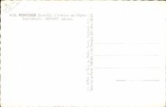 Interior de CPA Pontoise de Church Saint Maclou