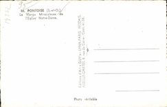 Virgen Pontoise de CPA milagroso de iglesia de I Notre Dame
