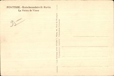 Escuela secundaria San Martin de CPA Pontoise el rio De Vioane