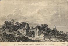 CPA Seen Entrance of the Town of Montmorency year XVII century