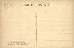 CPA Interior Montmorency of I Church Martin saint