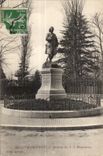 CPA Montmorency Statue of J J Rousseau