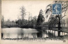 Taladro de CPA de la isla AdAn (el Seine y el Oise) los chorlitos del castillo el agua de la pieza