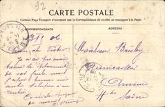 CPA Chatillon on Scine Garden of the Town hall Mounment Nisard