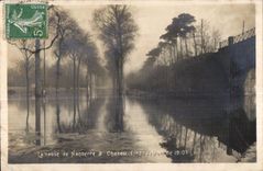 CPA the road of Nanterre has Chatou (Flood of 1910)