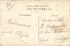 CPA el camino de Nanterre tiene Chatou (la inundacion de 1910)