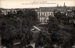 CPA Neuilly sur Seine Panorama and View of Sainte Genevieve Institution