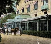 CPA Bois de Boulogne House Ermenonville Horse barouche