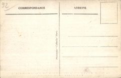 CPA St Cloud L Incendle Du Chateau Par les Prussiens Fire of the Castle by