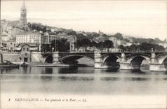 CPA Saint Cloud Vue generale le Pont