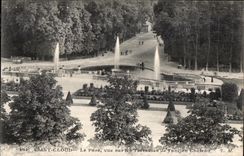 CPA Saint Cloud Le Parc vue sur les Terrasses de l ancien Chateau