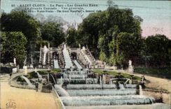 CPA Saint Cloud the Park Large Water the large Cascade View