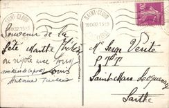 CPA Saint Cloud the Park Large Water the large Cascade View