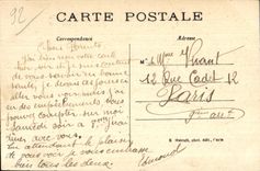 CPA Le Dirigeable Militaire Republique evoluant au dessus SAINT CLOUD Zeppelin Dirigeable