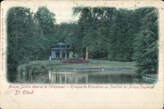CPA Old Garden reserve of Emperor Kiosk of Corcadero or House of Prince Imperial Saint Cloud