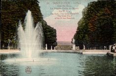 CPA Saint Cloud Le Parc Grandes Eaux La Grande Gerbe du Bassin