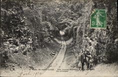 CPA Saint Cloud Allee Honest Mountain and bridge of