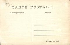 CPA Castle of Malmaison Facase dimensions park and the rosery