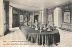 CPA Castle of Malmaison Rueil Dining room Especially of Table