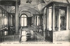 CPA Rueil Castle of Malmaison the Library and the Office of Emperor