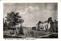 CPA Malmaison the castle and the Park at the time of Napoleon