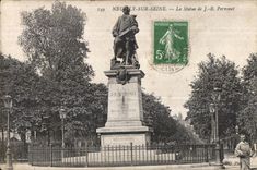 CPA Neuilly sur Seine Statue of J R Perronet