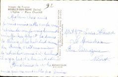 CPSM Neuilly sur Seine Church Places Churchill