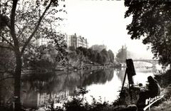 CPSM Neuilly sur Seine Puteaux Artist with work by after midday autumn