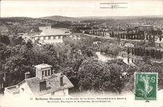 CPA Bellevue Meudon el lazo del panorama de Seine en el aeroplano plano separado