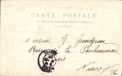 CPA en la madera del folklore de la mujer de Meudon Militaria