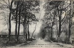 CPA Foret de la ruta Forestiere Royale de Meudon con la encrucijada del mal principal tiene charca de Fonceaux