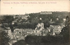 Panorama de CPA del valle de Meudon Fleury y de los alrededores vistos de la terraza