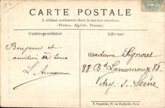 CPA separan el monumento de Avray de la ciudad de Gambetla