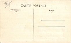 CPA Montlhery (s et O) chateau port reconstitue par rodiggiero peintre en devise meminerit se deum habere testem qu ll