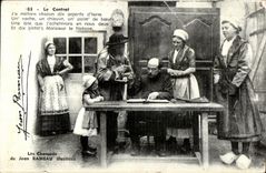 Fantaisie - Folklore - Costumes - Les Chansons de Jean Rameau - Le Contrat - CPA 