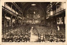 CPA Saint Jean de Luz (B -P ) Interieur de I Eglise St Jean Bapliste au ful celebre le mariage de Louis XIV