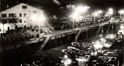 CPSM St Jean De Luz (Basses-Pyr ) Le Port la Nuit