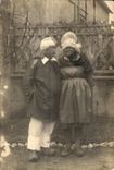 CARTE PHOTO Folklore Costume Paysans Calvados 