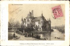CPA Chateau de Mesnil Guillaume (Calvados) XVII siecle