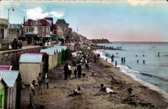 CPA Calvados La Plage a maree haute