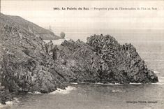 CPA La Pointe Du Raz Perspective prise de l Embarcadere de l Ile de Sein