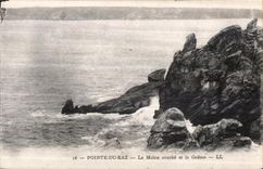 CPA Pointe Du Raz Le Moine couche et le Gnome