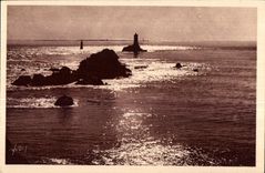 CPA Pointe du Raz De Sein (Finistere) Le Phare la Vieille Au Join l Ile de Sein