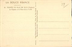 CPA Pointe Du Raz De Sein (Finistere) Le Capucin et le Phare de la Vieille