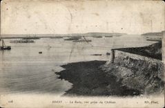 Brest - La Rade - Vue prise du Chateau - CPA