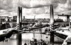 Brest - the Bridge of Recouvrance at the bottom the Jeanne Arc - CPSM