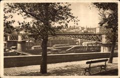 Brest - the Revolving Bridge - seen Thiers Boulevard - CPA