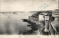 Brest - La Rade - Vue prise du Chateau - CPA 