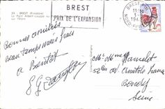 CPA Brest the Bridge Albert Louppe or On Elorn