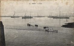 CPA Brest the Roads Boats